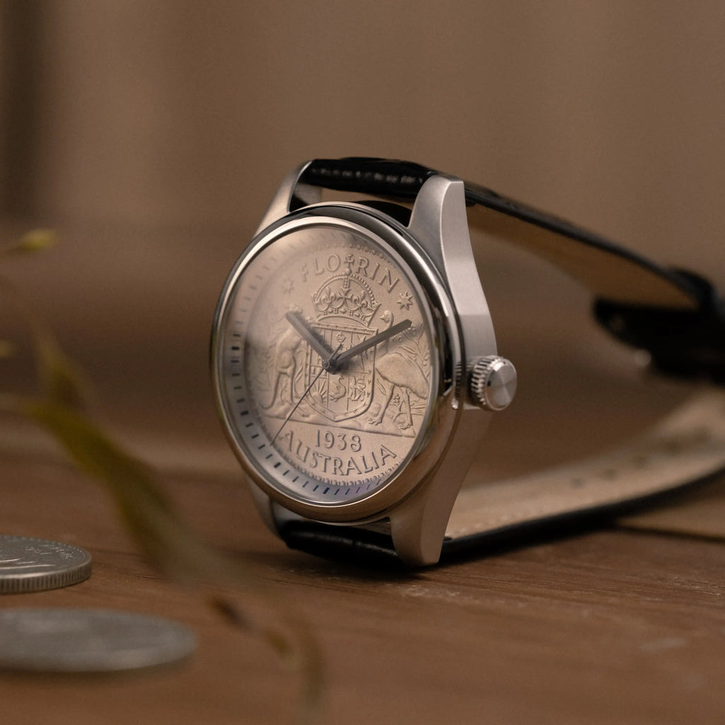 Stainless Steel case, Florin Dial