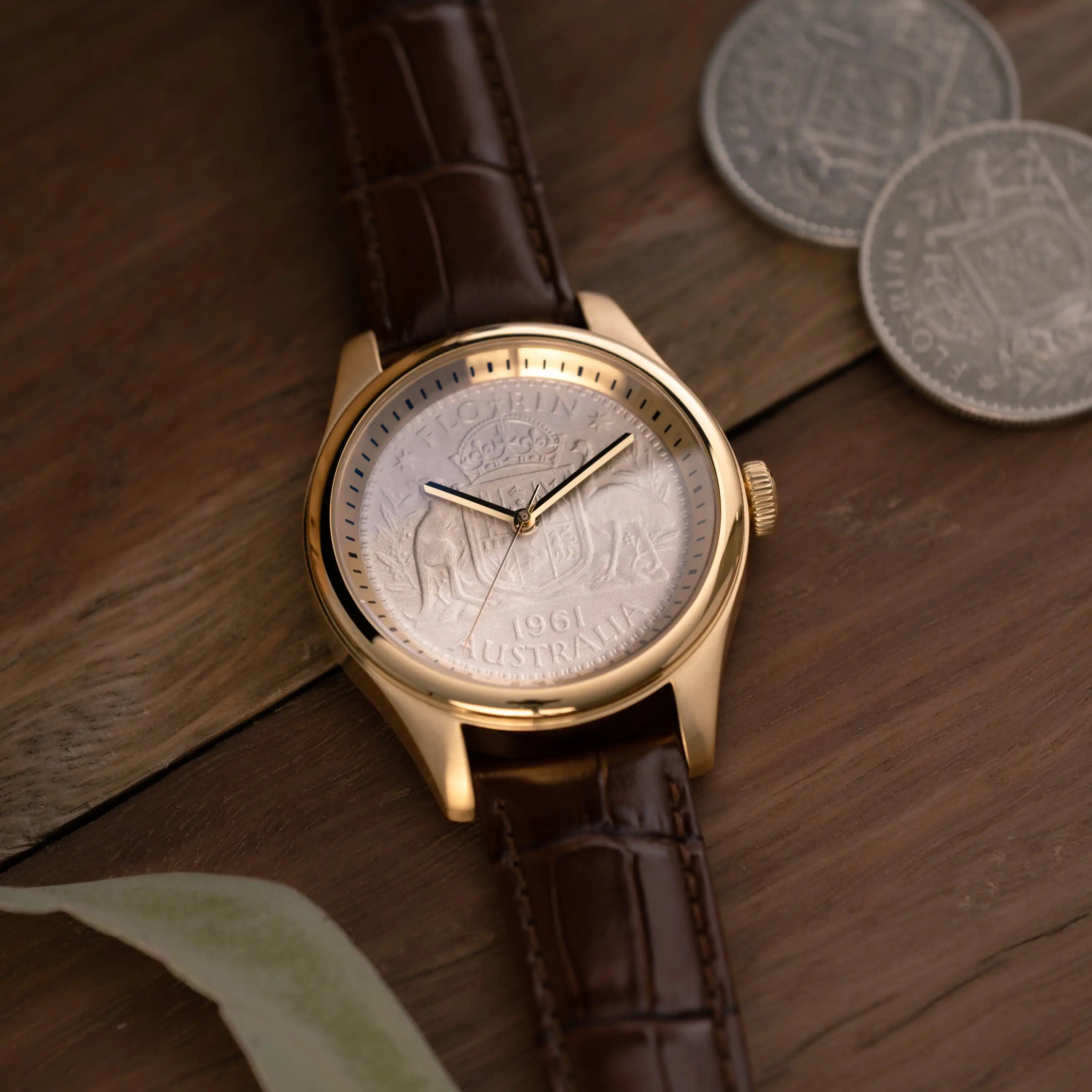 Gold case, Florin Dial