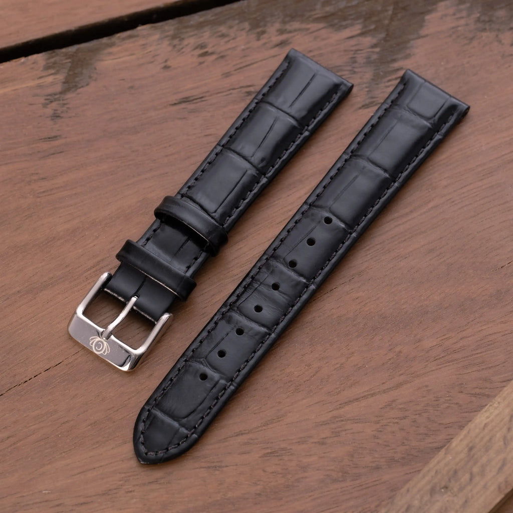 Coinwatch Genuine 18mm leather band | Black