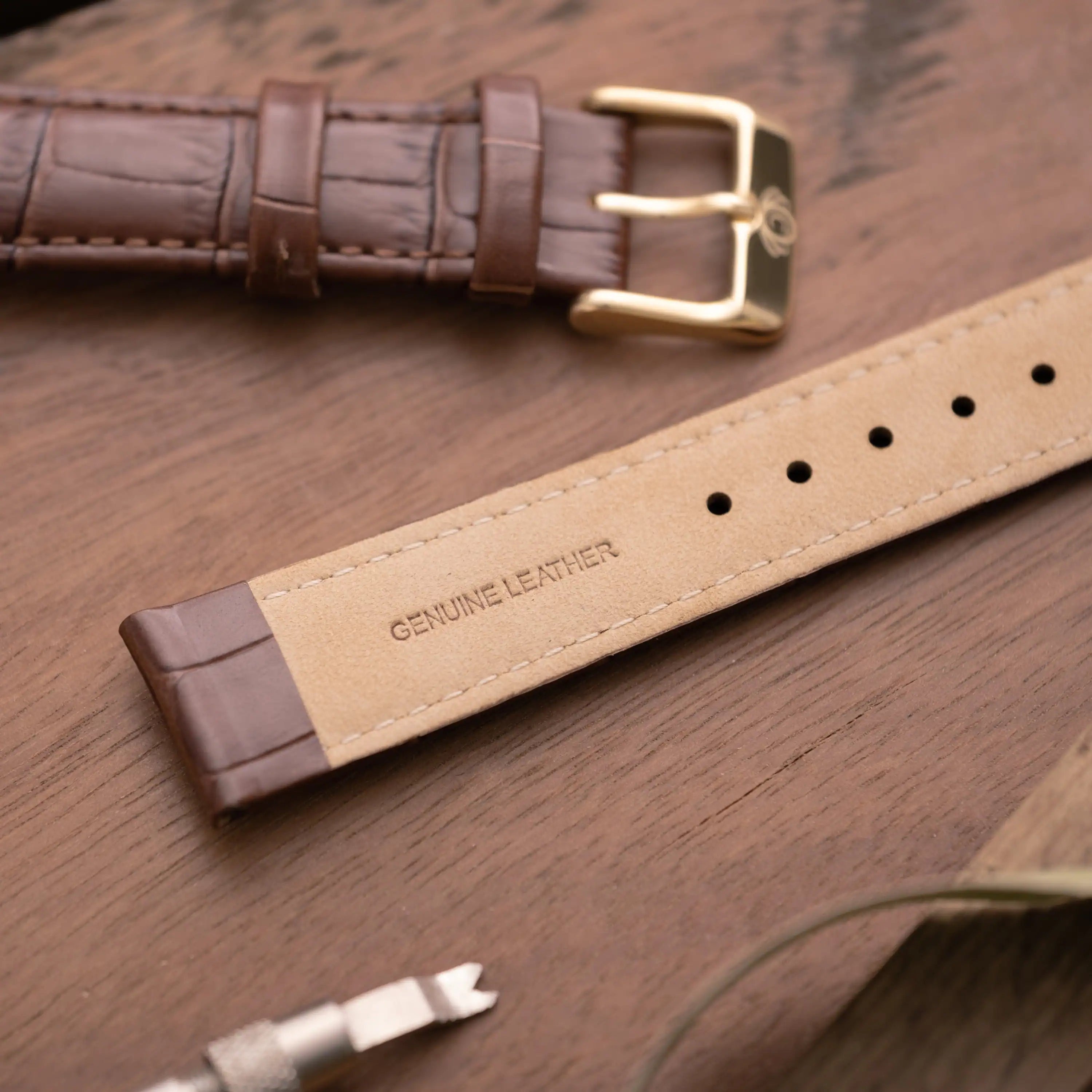 Coinwatch Genuine 18mm leather band | Brown